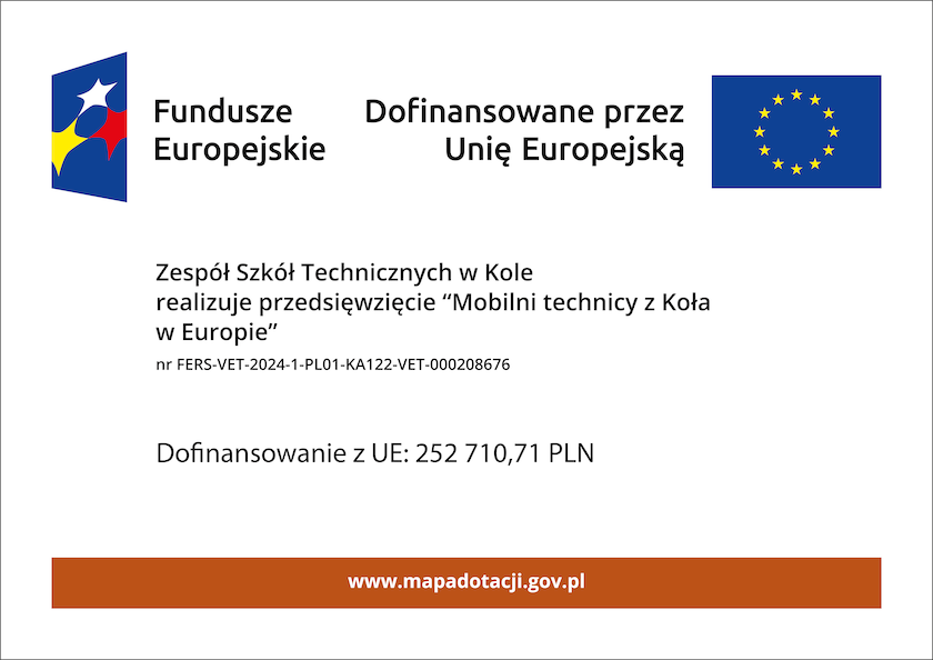 Mobilni technicy z Koła w Europie - plakat